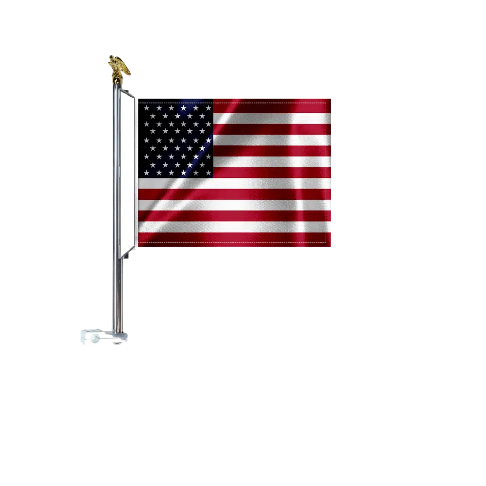 Motorcycle Flag Mount with 8x11 American Flag